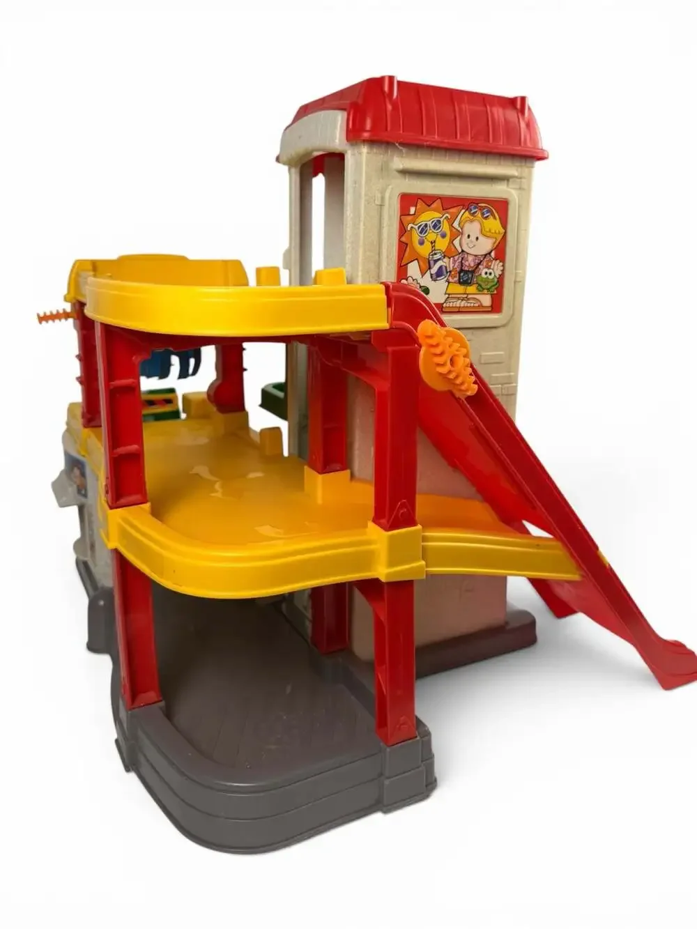 Fisher-Price Little People Wheelies Stand 'n Play Rampway Garage